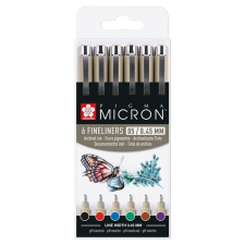 SAKURA Pigma Micron Tűfilc készlet, 05 fineliner set - 6 colours (6 db) filctoll, marker