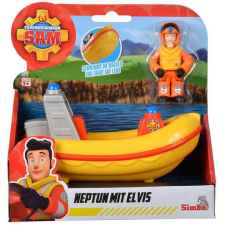 Sam, a tűzoltó - Mini Neptune mentőcsónak Elvis figurával játékfigura