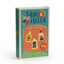 Sam & Julia Miniatűr kiegészítő - Tisztítószerek szett játékfigura