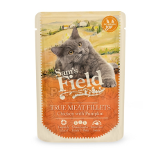 Sam's Field Sam's Field True Meat Fillets - Chicken & Pumpkin alutasakos eledel 24 x 85 g macskaeledel