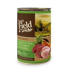 Sam's Field True Meat Chicken &amp; Veal with Carrot Puppies - csirke, borjú és sárgarépa 400 g kutyaeledel