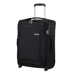 SAMSONITE D'LITE kétkerekű bővíthető  fekete kabin bőrönd 55cm 137228-1041