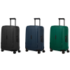 SAMSONITE ESSENCE négykerekű, sötét tónusú csatos kabinbőrönd 55 cm 146909