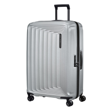 SAMSONITE NUON négykerekű bővíthető nagy bőrönd 75cm-matt ezüst 134402-4052 kézitáska és bőrönd