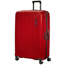 SAMSONITE NUON négykerekű bővíthető nagy bőrönd 75cm-piros metál 134402-1544 kézitáska és bőrönd