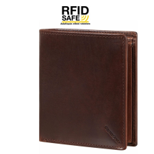 SAMSONITE VEGGY RFID védett barna közepes álló irat és pénztárca 144480-1647 pénztárca