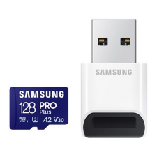 Samsung 128 GB MicroSDXC Card  Pro Plus (180 MB/s, Class 10, U3, V30, A2, adapter nélkül) memóriakártya