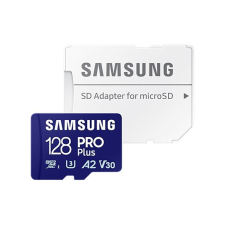 Samsung 128GB microSDXC Samsung Pro Plus CL10 U3 A2 V30 + adapter (MB-MD128SA/EU) (MB-MD128SA/EU) memóriakártya