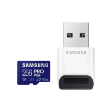 Samsung 256 GB MicroSDXC Card  Pro Plus (160 MB/s, Class 10, UHS-I U3, V30, A2) memóriakártya