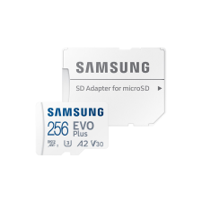 Samsung 256gb microsdxc evo plus class10 u3 a2 v30 + adapterrel mb-mc256sa/eu memóriakártya