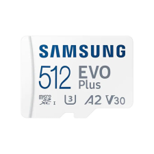 Samsung 512GB SD micro EVO Plus (SDXC Class10) (MB-MC512KA/EU) memória kártya adapterrel memóriakártya