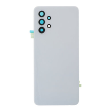 Samsung A325 Galaxy A32, Akkufedél, (ragasztó, kamera plexi), fehér mobiltelefon, tablet alkatrész