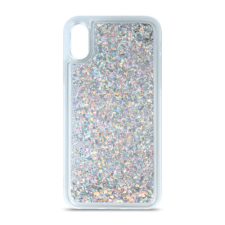 Samsung A346 Galaxy A34 5G, Szilikon tok, Liquid Sparkle, ezüst tok és táska