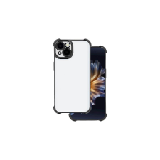 Samsung A366 Galaxy A36 5G, Szilikon tok, Ütésálló (1.5mm) Chrome, fekete tok és táska