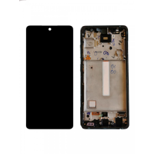 Samsung A525 Galaxy A52 4G / A526 Galaxy A52 5G gyári LCD+érintőpanel fekete kerettel mobiltelefon, tablet alkatrész
