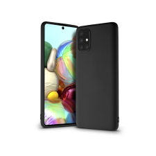 Samsung A715F Galaxy A71 szilikon hátlap - Soft Premium - fekete tok és táska