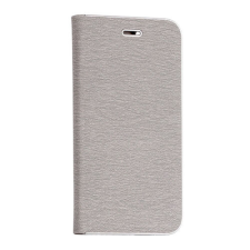 Samsung A730 Galaxy A8+ 2018, Oldalra nyíló flip tok, Vennus, szürke tok és táska