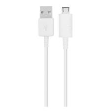 Samsung adatkábel és töltő (usb - microusb, 120cm) fehér kábel és adapter