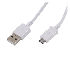 Samsung adatkábel és töltő (usb - microusb, 150cm, töltés funkció) fehér kábel és adapter