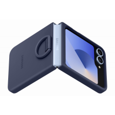 Samsung Flip 6 Szilikon tok gyűrűvel, Navy Kék tok és táska