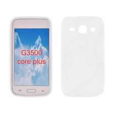 Samsung G350 Galaxy Core+, Szilikon tok, S-Case, fehér tok és táska