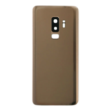 Samsung G965 Galaxy S9+, Akkufedél, (ragasztó, kamera plexi, +Logo), arany mobiltelefon, tablet alkatrész