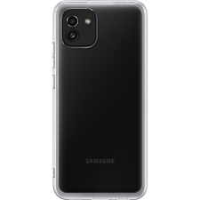 Samsung Galaxy A03 Félig átlátszó hátlap tok - átlátszó tok és táska