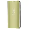  Samsung Galaxy A05s SM-A057F, Oldalra nyíló tok, hívás mutatóval, Smart View Cover, arany (utángyárt