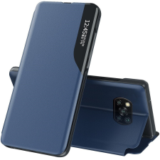  Samsung Galaxy A13 5G / A04s SM-A136U / A047F, Oldalra nyíló tok, stand, hívás mutatóval, Wooze FashionBook, kék tok és táska