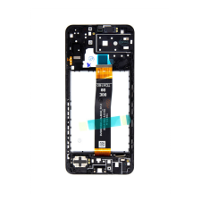 Samsung Galaxy A13 5G LCD modul kerettel, OEM jellegű, fekete ( A136 ) mobiltelefon, tablet alkatrész