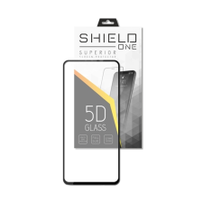 Samsung Galaxy A13 (A135F / A137F) - ShieldOne 5D kijelzővédő üvegfólia, fekete kerettel mobiltelefon kellék