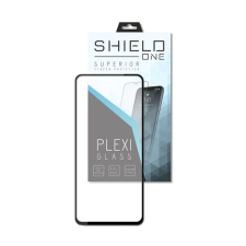  Samsung Galaxy A22 5G plexi fólia - ShieldOne plexi kijelzővédő fólia, fekete kerettel mobiltelefon kellék