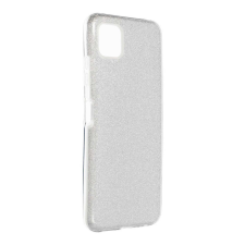 Samsung Galaxy A22 5G szilikon tok, csillámos, hátlap tok, SM-A226, ezüst tok és táska
