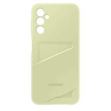 Samsung Galaxy A25 5G SM-A256B, Szilikon tok, kártyatartóval, lime, gyári tok és táska