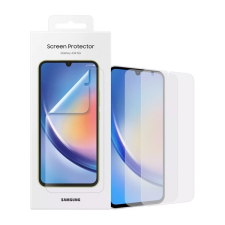 Samsung Galaxy A34 5G SM-A346B, Kijelzővédő fólia (az íves részre nem hajlik rá!), Clear Prémium, gyári, 2 db / csomag mobiltelefon kellék