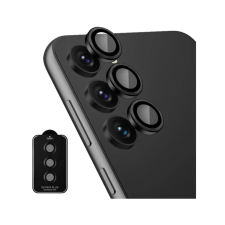  Samsung Galaxy A35 5G - Metal - üveg, kameralencse védőkeret - fekete mobiltelefon kellék