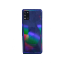 Samsung Galaxy A51 gyári készülék hátlap, bontott, kamera lencsével, sötétkék, SM-A515 tok és táska