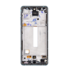 Samsung Galaxy A52 LTE/5G kompatibilis LCD modul kerettel, OEM jellegű, király kék
