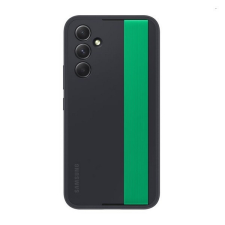 Samsung Galaxy A54 5G SM-A546B, Szilikon tok, kézpánttal, fekete, gyári tok és táska