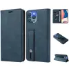  Samsung Galaxy A73 5G SM-A736B, Oldalra nyíló tok, stand, kártyatartóval, kézpánttal, Wooze Business Plus, kék
