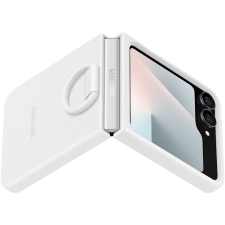 Samsung Galaxy Flip7 FE szilikon tok gyűrűvel, fehér (EF-PF741TWEGWW) tok és táska