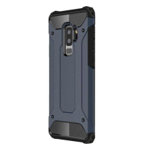 Samsung Galaxy M10 SM-M105F, Műanyag hátlap védőtok, Defender, fémhatású, sötétkék tok és táska
