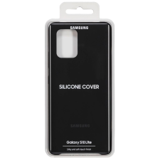 Samsung Galaxy S10 Lite szilikon hátlap (fekete) tok és táska