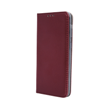  Samsung Galaxy S20 FE Telefontok - Smart Magnetic burgundy szilikon keretes mágneses könyvtok tok és táska