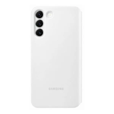 Samsung Galaxy S22+ Clear View Cover, gyári flip tok, fehér, EF-ZS906CW tok és táska