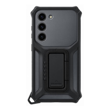 Samsung Galaxy S23 Rugged Gadget, gyári szilikon tok, titán, EF-RS911CB tok és táska