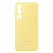 Samsung Galaxy S24 FE gyári szilkon tok, sárga tok és táska