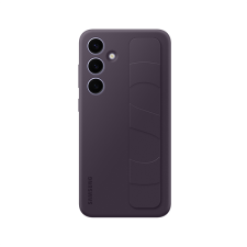 Samsung Galaxy S24 Plus (SM-S926) szilikon telefonvédő (matt, beépített szíj) lila tok és táska