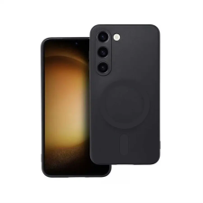  Samsung Galaxy S24+ (S24 Plus) Telefontok - MagSafe kompatibilis fekete szilikon hátlap tok tok és táska