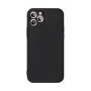  Samsung Galaxy S24 Ultra 5G szilikon tok, hátlaptok, telefon tok, velúr belsővel, matt, fekete, Silicone